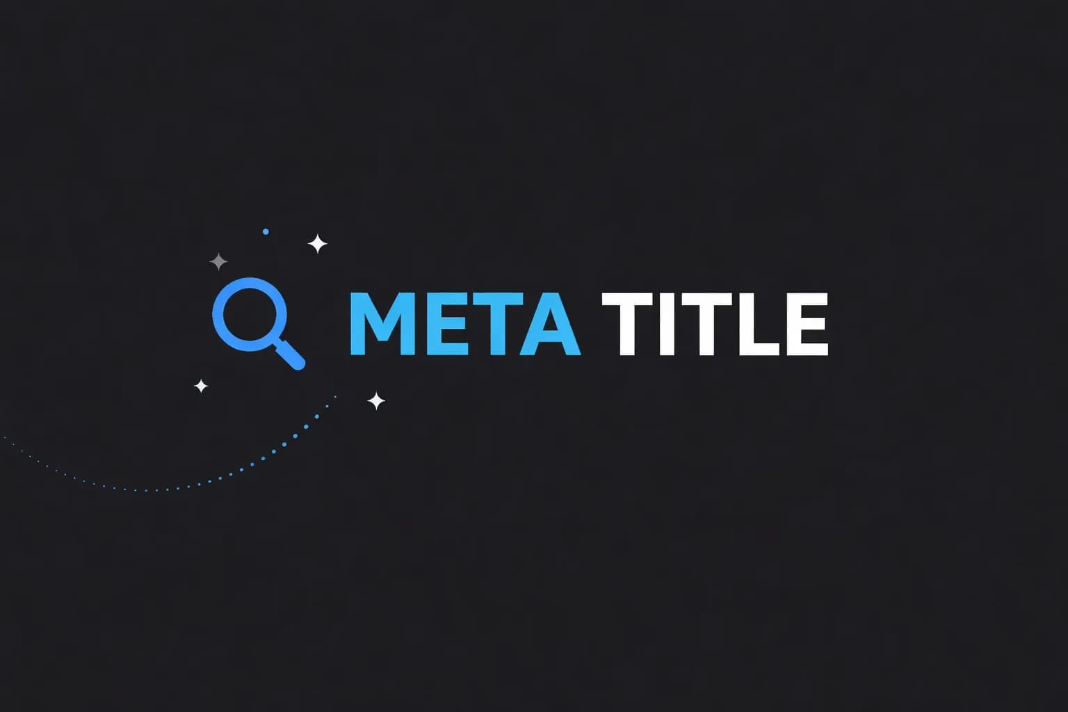 Ícone de lupa ao lado da palavra "Meta Title"
