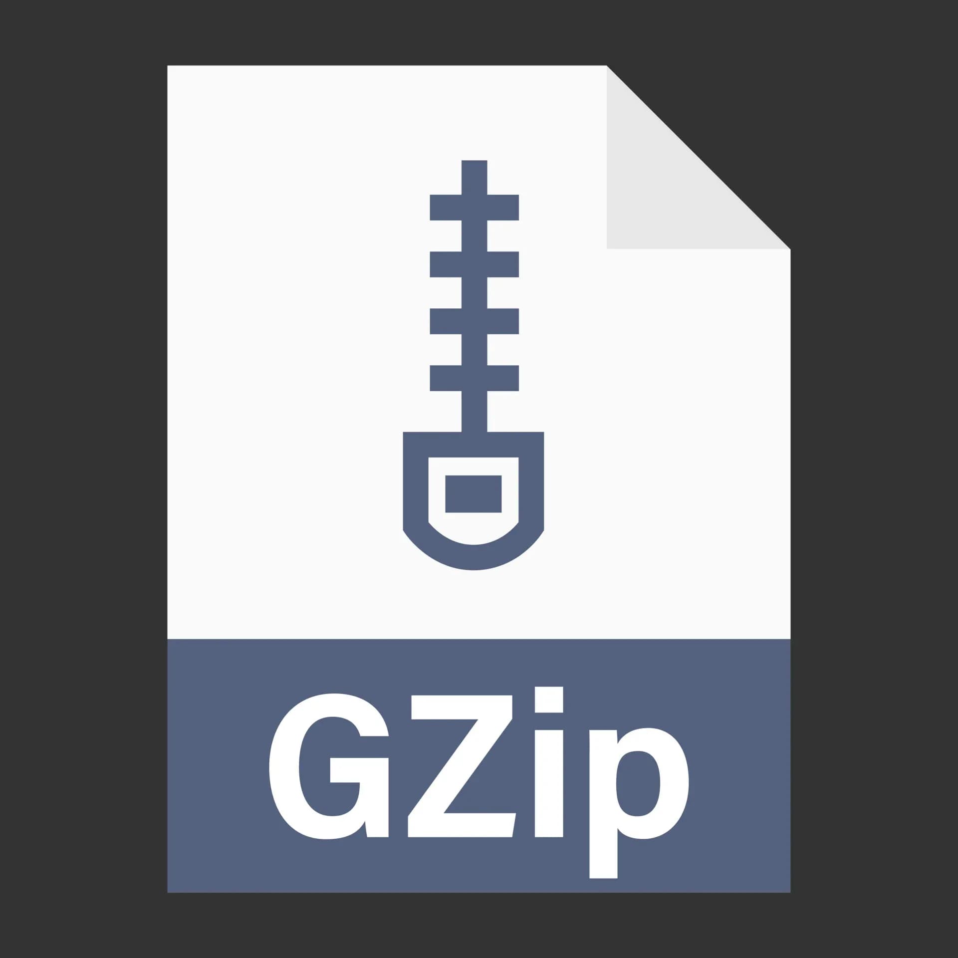 Ícone de arquivo compactado Gzip